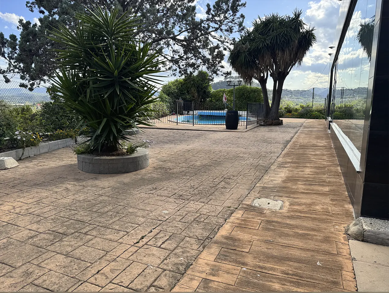 Terraza exterior para tomar el aire