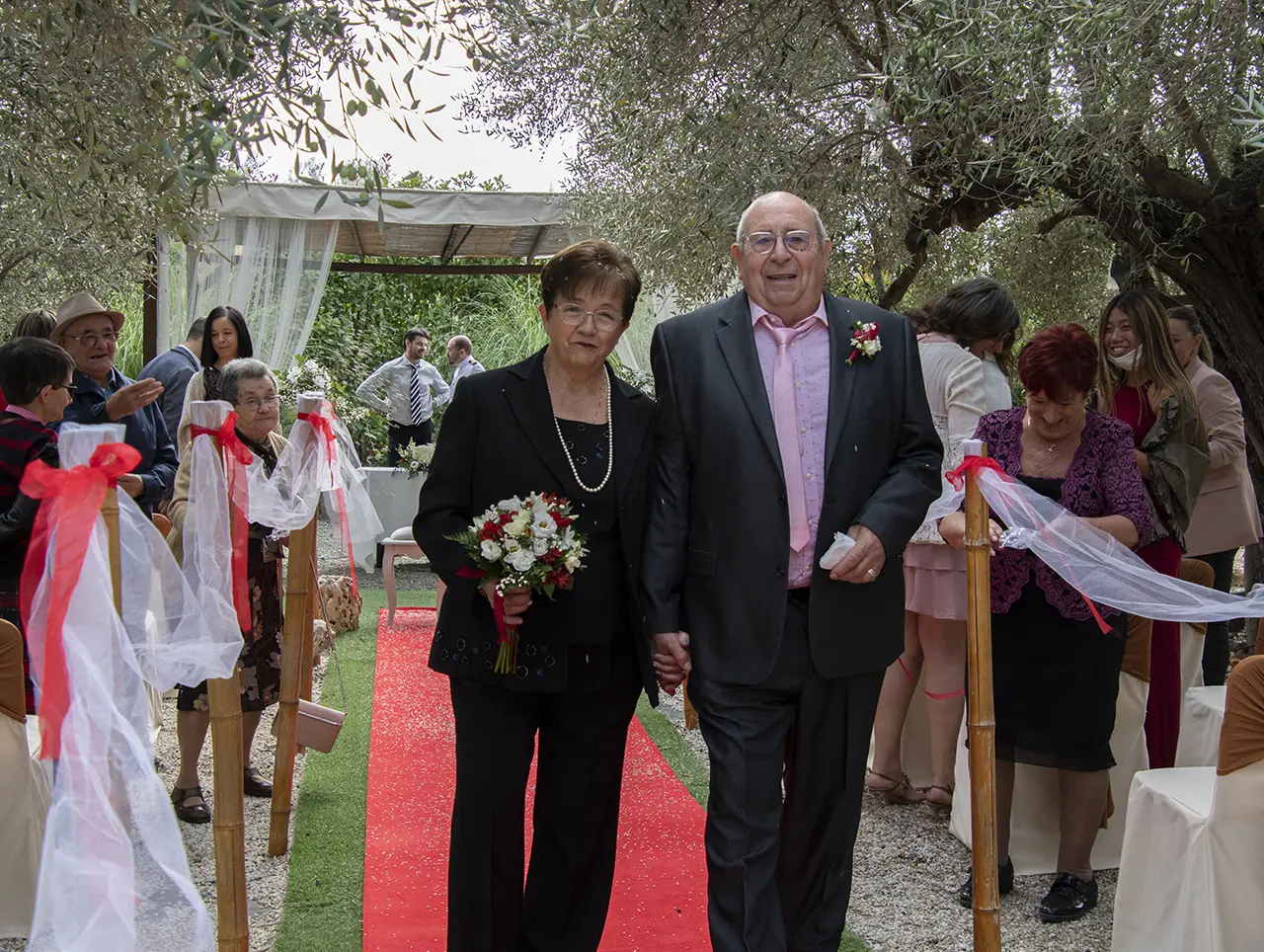 Ceremonia entre olivos Bodas de Oro