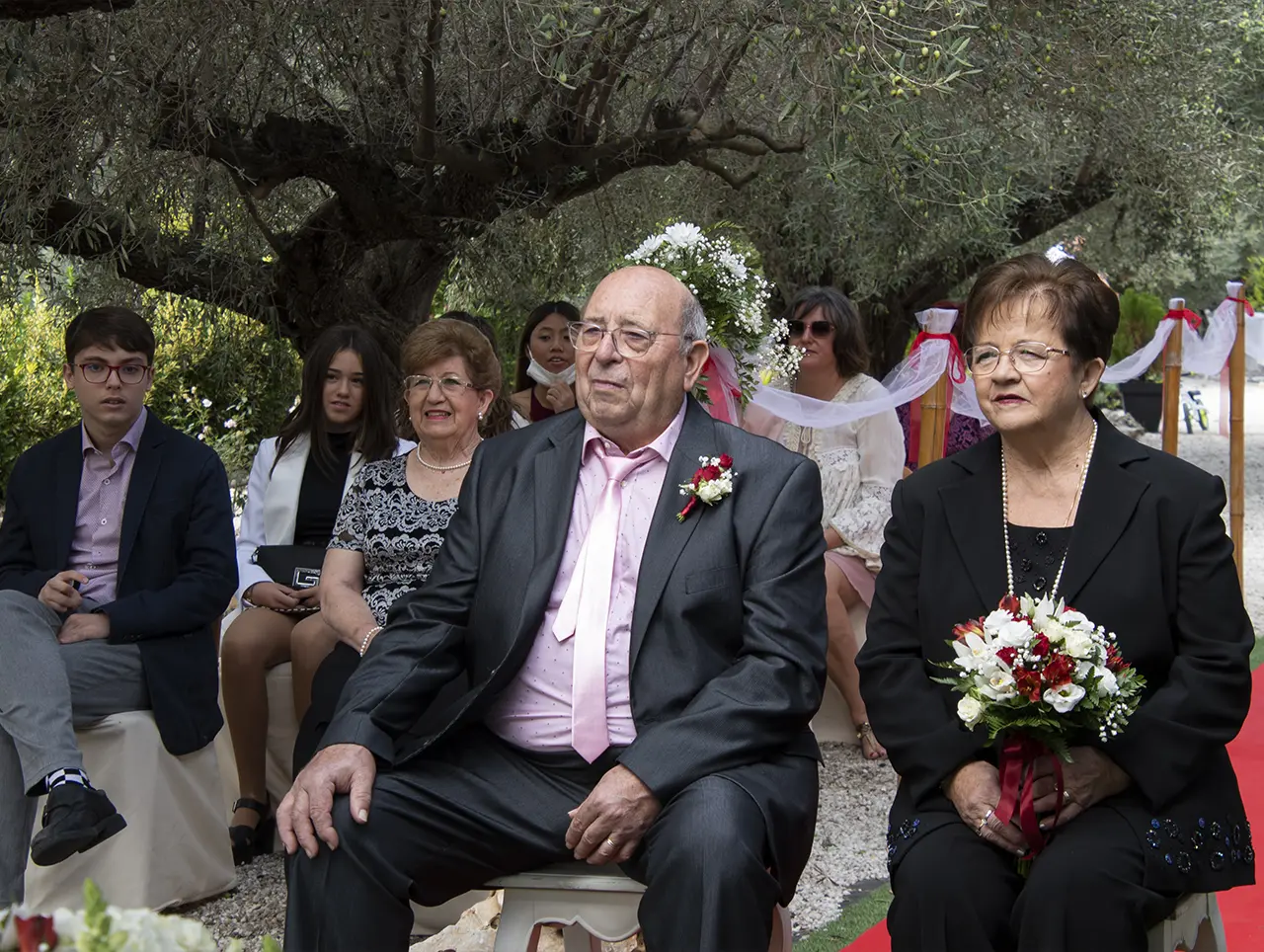 Celebración en jardines Bodas de Oro